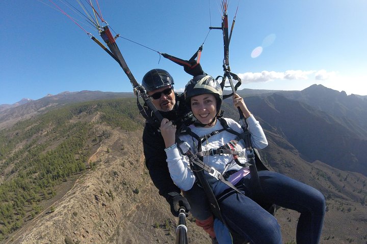 Vuelo en parapente en tándem sobre Tenerife